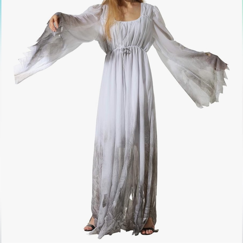 👻 EraSpooky Halloween Women’s Gothic Ghost Costume – XX-Large